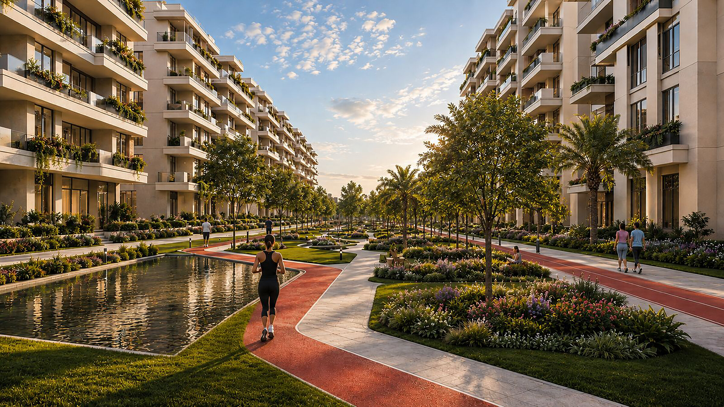 Aerial view of SkyView 3 within Sheikh Zayed